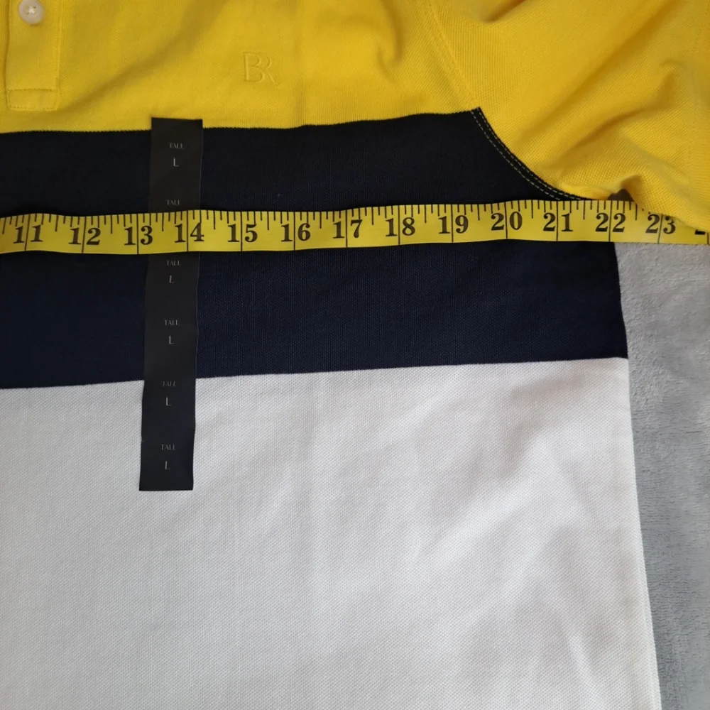 NWT Banana Republic Men's Polo Shirt Cotton Large Tall Cotton Multicolor